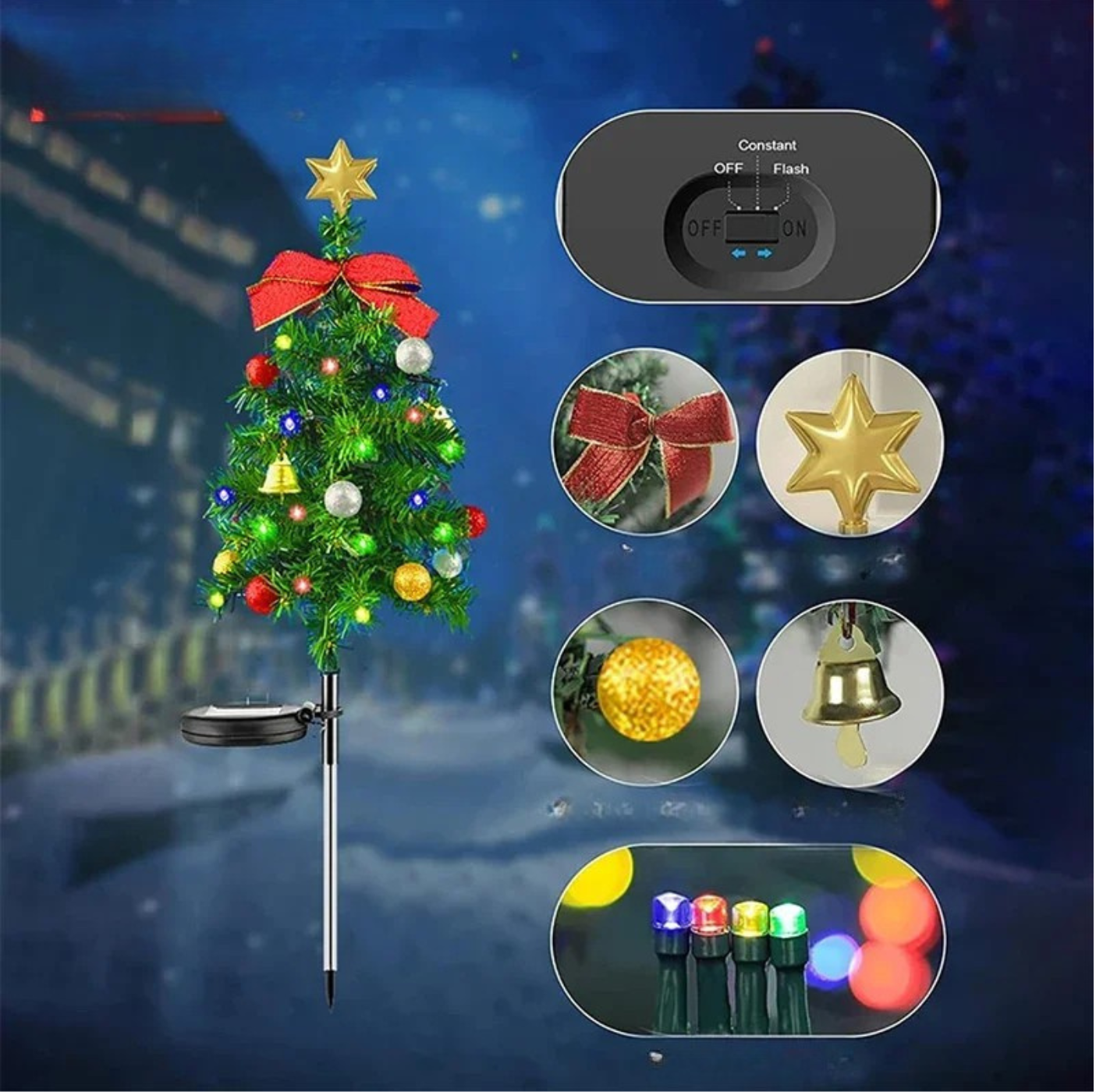 Christmas SolarThree|  Kerstboom op zonne-energie