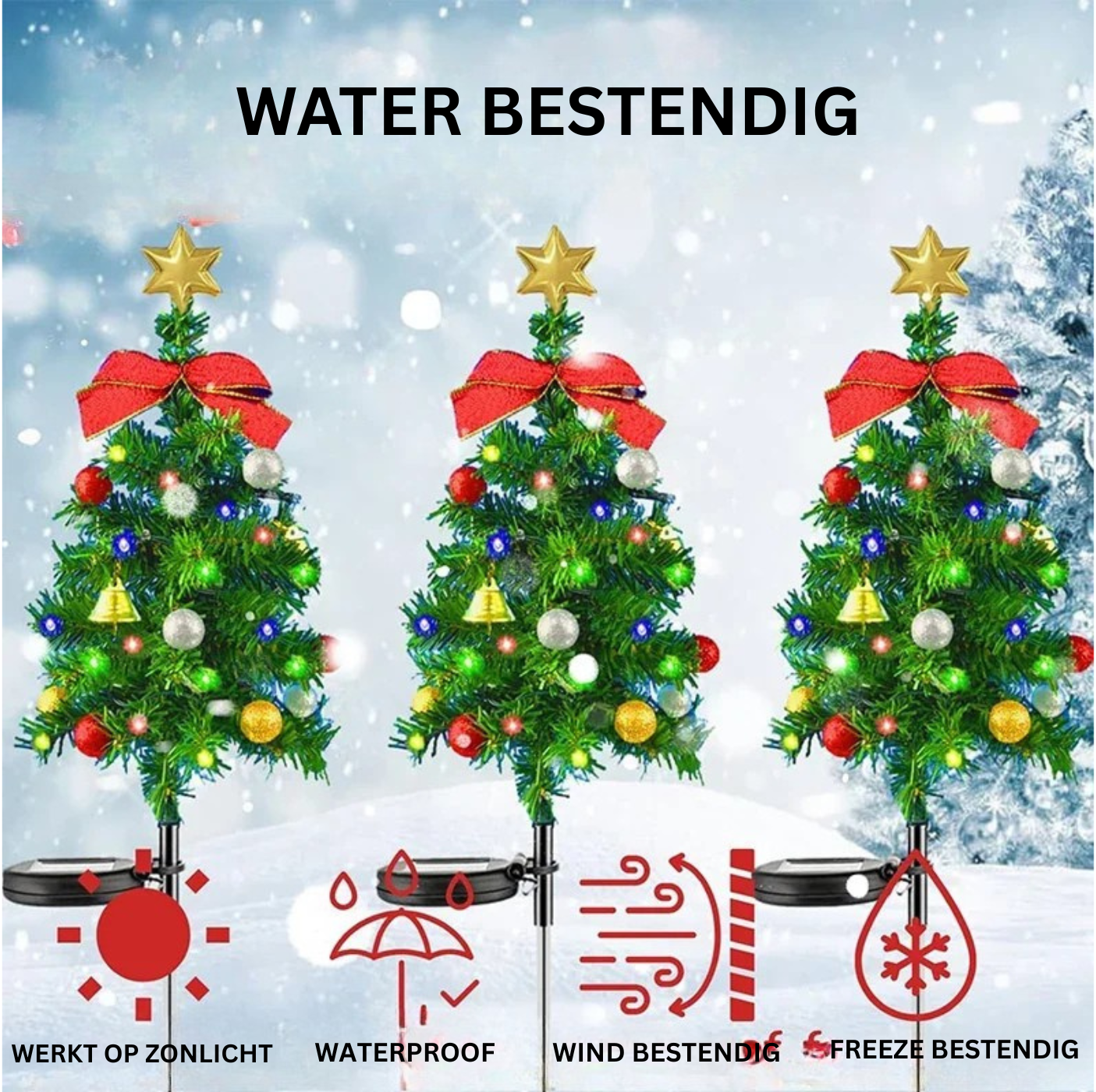 Christmas SolarThree|  Kerstboom op zonne-energie